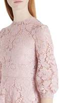 Thumbnail for your product : Valentino Scalloped Lace A-Line Minidress