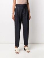 Thumbnail for your product : Chloé Cropped Pinstripe Trousers