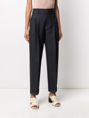 Chloé Cropped Pinstripe Trousers