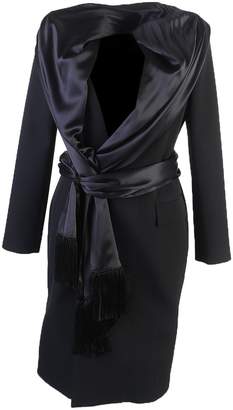 Givenchy Wool Coat With Silk Detail