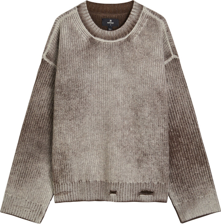 Represent Reversible Degradé Wool Jumper