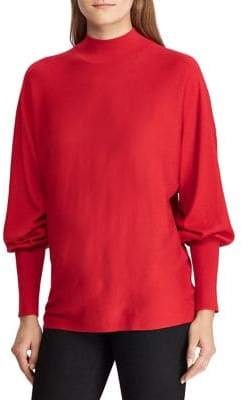 Lauren Ralph Lauren Dolman-Sleeve Mockneck Sweater
