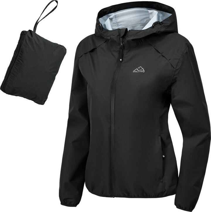 Rdruko Womens Rain Jackets Waterproof with Hood Lightweight Packable