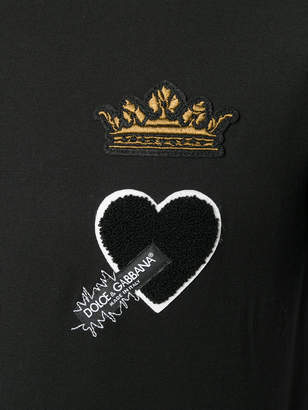 Dolce & Gabbana heart embellished T-shirt