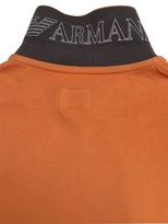 Thumbnail for your product : Armani Junior Long Sleeve Cotton Piqué Polo