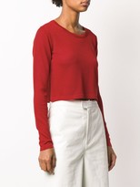 Thumbnail for your product : Woolrich Cropped Crew-Neck Jumper