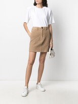 Thumbnail for your product : AMI Paris Corduroy Fitted Mini Skirt