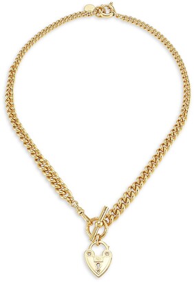 Gas Bijoux Locked 24K Goldplated Curb Chain Necklace