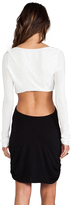 Thumbnail for your product : Pencey EXCLUSIVE Long Sleeve Open Back Mini Dress