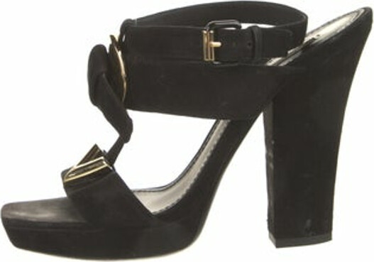 Louis Vuitton Honolulu Faux Fur Trim Slides - Black Sandals, Shoes -  LOU646127