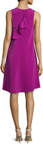 Thumbnail for your product : 3.1 Phillip Lim Sleeveless Ruffle-Trim Silk Shift Dress, Magenta