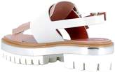 Thumbnail for your product : Santoni Pink/white Leather Sandals