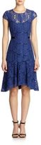 Thumbnail for your product : Rebecca Taylor Short-Sleeve Lace Dress
