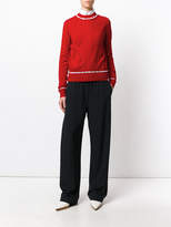 Thumbnail for your product : Givenchy faux pearl trim jumper