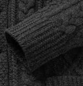 Thumbnail for your product : Polo Ralph Lauren Shawl-Collar Cable-Knit Wool And Cashmere-Blend Cardigan