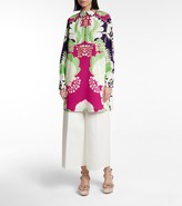 Thumbnail for your product : Valentino floral cotton poplin top