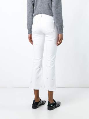 J Brand burnt effect cropped jeans