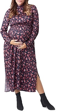 Nom Maternity Victoria Floral Print Maxi Dress