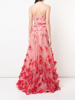 Thumbnail for your product : Marchesa Strapless Floral Dress