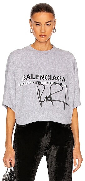Balenciaga RuPaul Oversized T-Shirt in Grey - ShopStyle