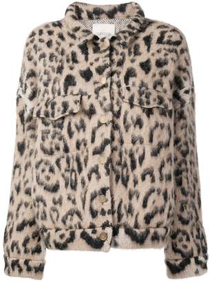 Laneus leopard short jacket