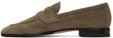 Thumbnail for your product : Paul Stuart Taupe Suede Macao II Loafers