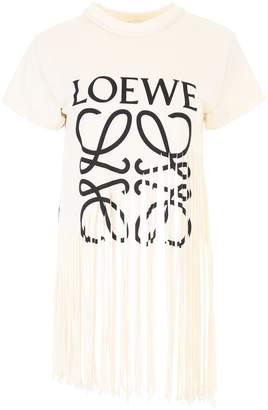 Loewe Logo Fringed T-shirt