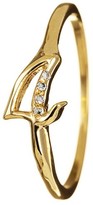 Thumbnail for your product : Lulu Frost CODE 18k Gold Number Rings with Diamonds, Assorted Numbers 1-4