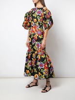 Thumbnail for your product : Carolina Herrera Cold Shoulder Floral Dress