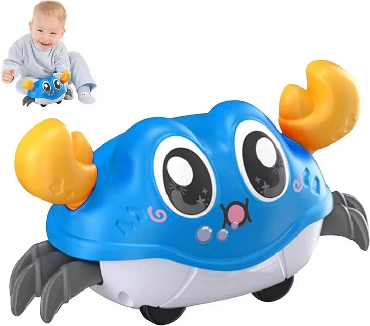 GGbell Crawling Crab Toys for Baby,Crawling Sensory Toys Infant Learning Crawl Toddler Development Babies Interactive Walking for 0-12M