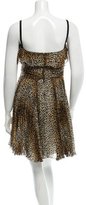 Thumbnail for your product : Dolce & Gabbana Silk Cheetah Print Dress