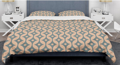 Design Art Retro Abstract IV Mid-Century Duvet Cover Set