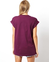 Thumbnail for your product : ASOS Boyfriend T-Shirt with Roll Sleeve