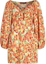 Thumbnail for your product : boohoo Floral Print Volume Sleeve Dress