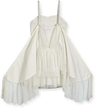 Stella McCartney Bonny Winged Swan Tulle Dress, Size 4-14