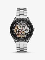 Thumbnail for your product : Michael Kors Oversized Merrick Silver-Tone Watch