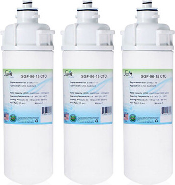 Swift Green Filters SGF-96-15 CTO Compatible Commercial Water Filter for EV9627-15, 3 Pack