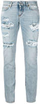 Thumbnail for your product : Dolce & Gabbana ripped cropped jeans