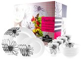 Thumbnail for your product : Ten Strawberry Street Flortenia 16 Pc Round Dinnerware Set
