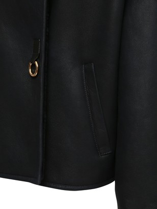 Loewe Double Breasted Shearling Jacket