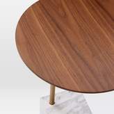 Thumbnail for your product : west elm Cube C-Side Table - Walnut/White Marble