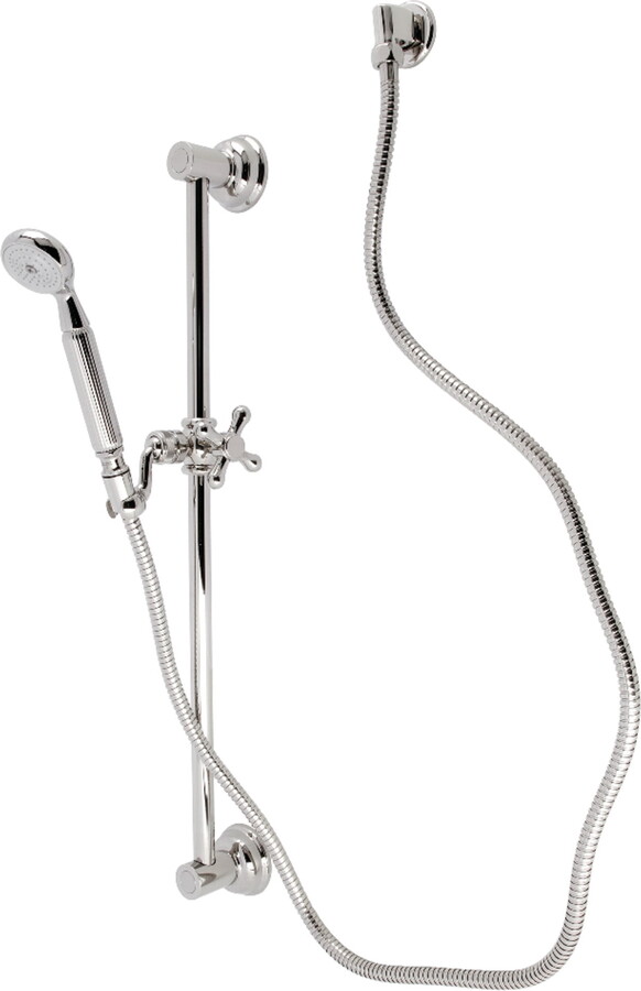 Kingston Brass KAK3426W6 Made to Match Shower System with Slide/Grab Bar and Hand Shower in Polished Nickel