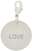 Thumbnail for your product : Anna Lou Silver large love disk charm