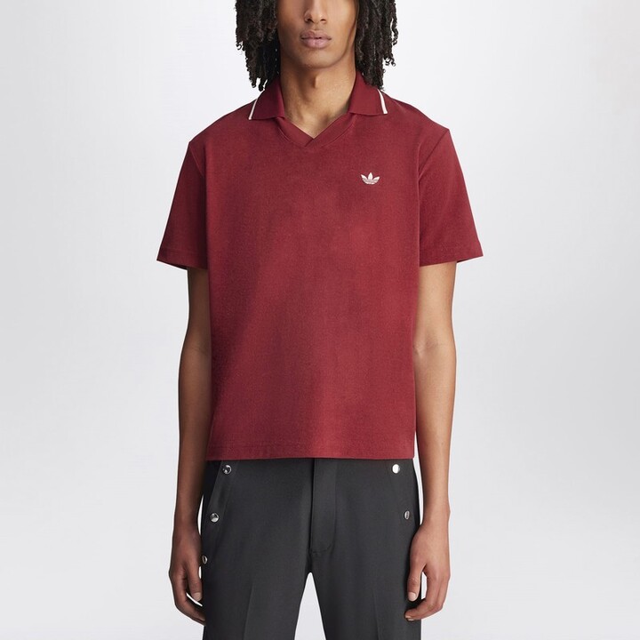 Bordeaux polo shirt in cotton blend