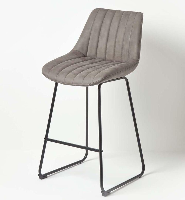 Homescapes Ascot Faux Leather Bar Stool ShopStyle