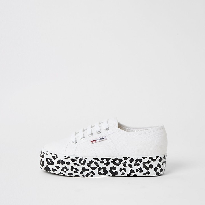 superga leopard black