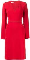 Thumbnail for your product : Stella McCartney V neck split sleeve midi dress