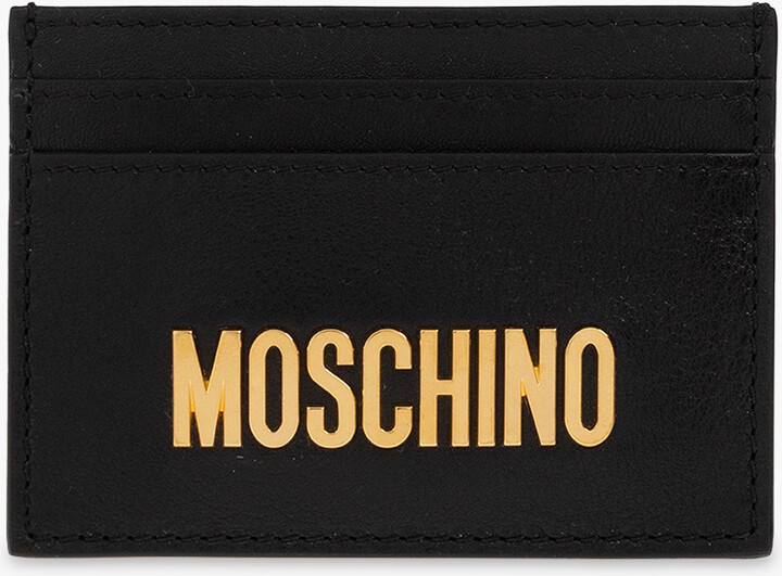 Save 2% Moschino Leather Wallet in Black for Men Mens Accessories Wallets and cardholders 