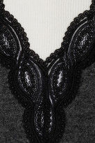 Thumbnail for your product : Stella McCartney Lace-detailed wool sweater