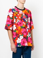 Thumbnail for your product : AMI Paris Oversized T-shirt Flowers Print